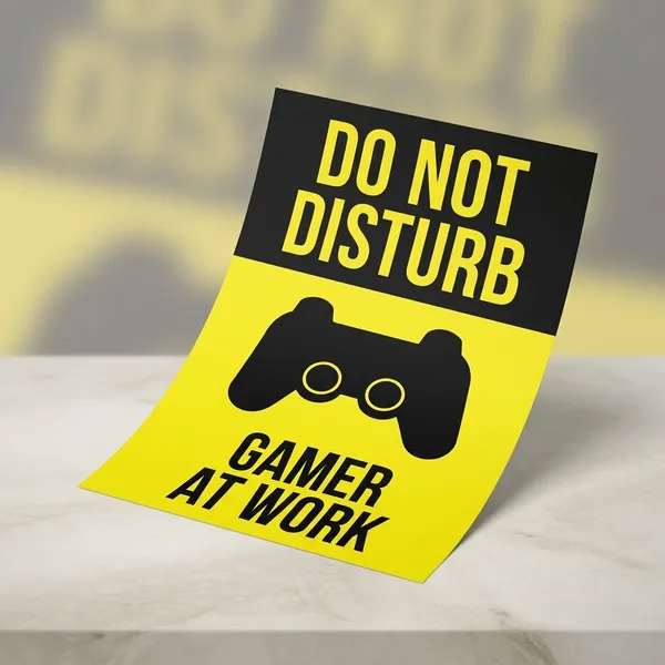 Do_Not_Disturb_Gamer_At_Work_Wall_Poster