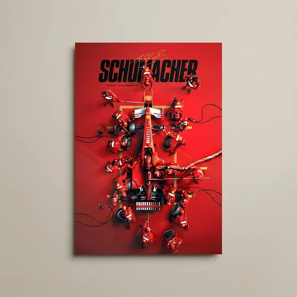 Schumacher_F1_Racing_Team_Red_Poster_Wall_Art