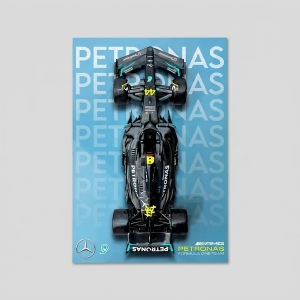 Petronas_Mercedes-Amg_F1_Team_Top_View_Poster