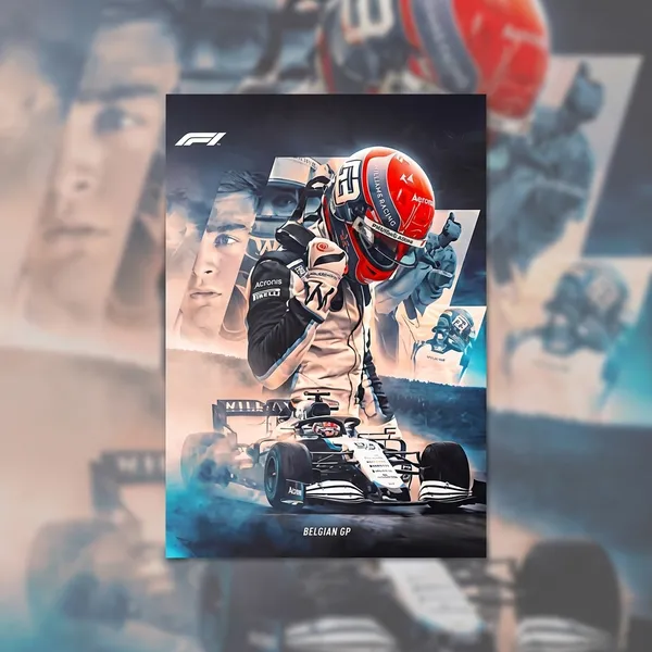 F1_Belgian_Gp_Racing_Driver_Wall_Poster