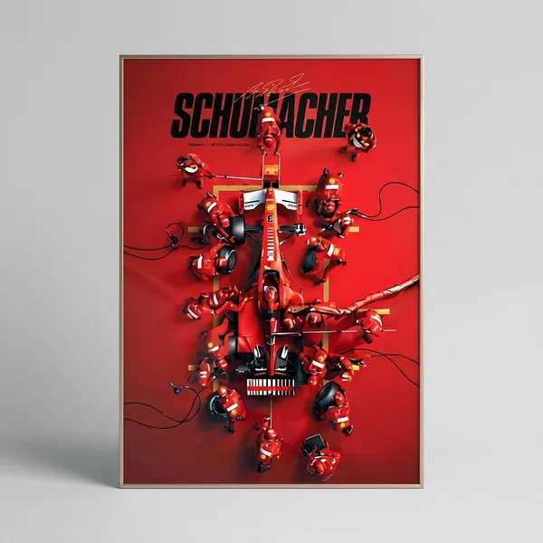 Schumacher_Racing_Team_Red_Poster_Wall_Art_Print