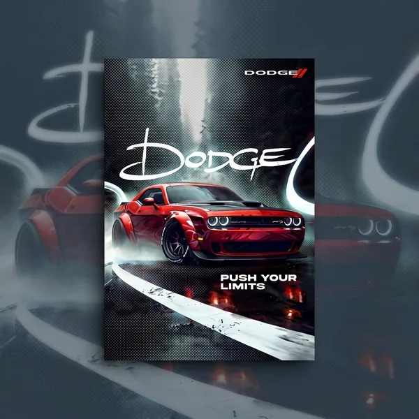 Dodge_Challenger_Push_Your_Limits_Motivational_Wall_Poster