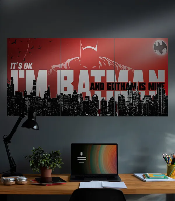 Batman_Gotham_City_Triptych_Wall_Art