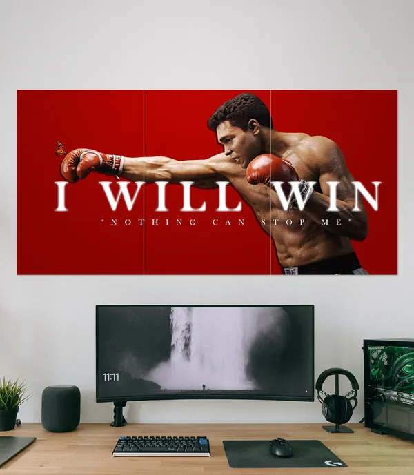 Red_Motivational_Boxer_Three_Panel_Wall_Art