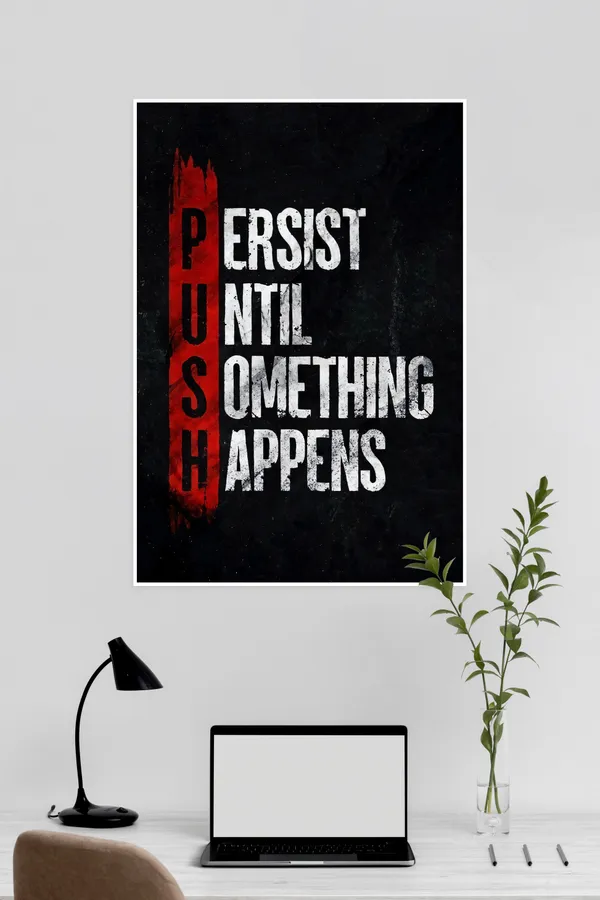Push_Motivational_Poster_For_Home_Office_Gym