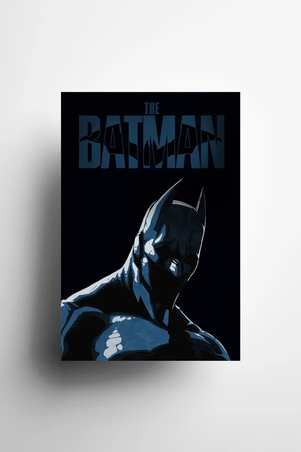 The_Batman__DC_Minimalist_Blue_Portrait_Wall_Poster-_12x18_Inches