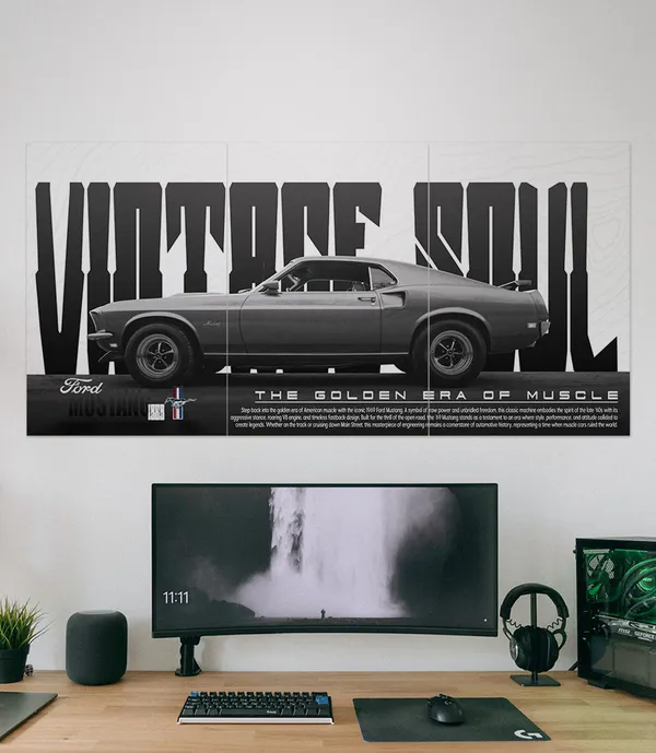Ford_Mustang_Automotive_Triptych_Wall_Poster