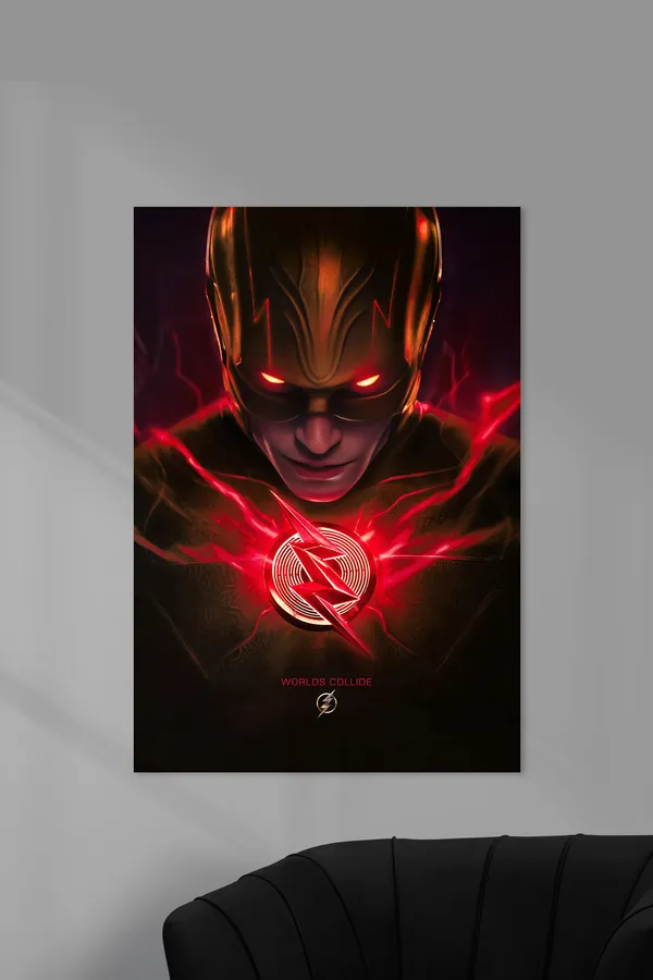 The_Flash_Worlds_Collide_Superhero_Wall_Poster