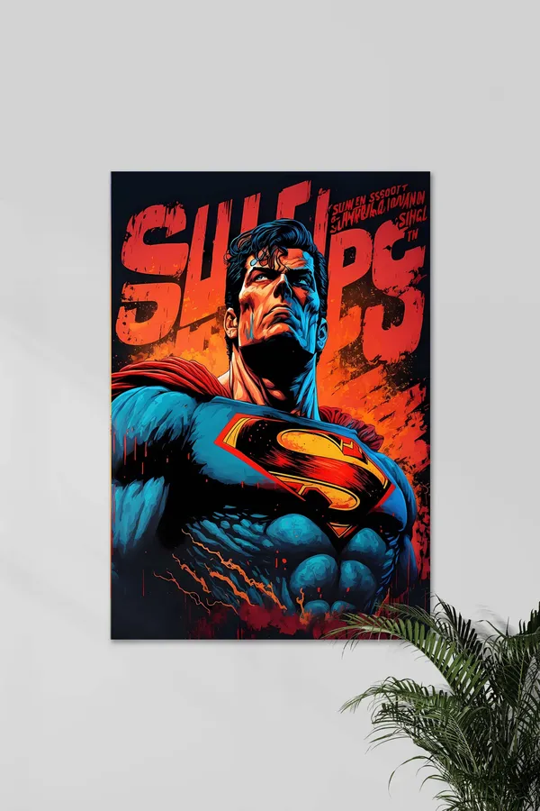 Superman_Comic_Art_Wall_Poster