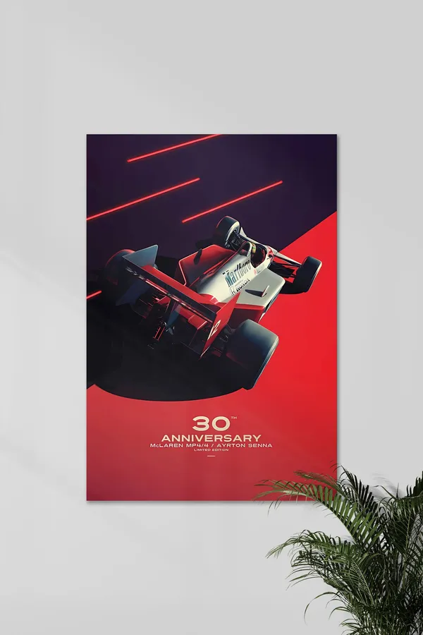Mclaren_Mp4/4_Ayrton_Senna_30Th_Anniversary_Poster