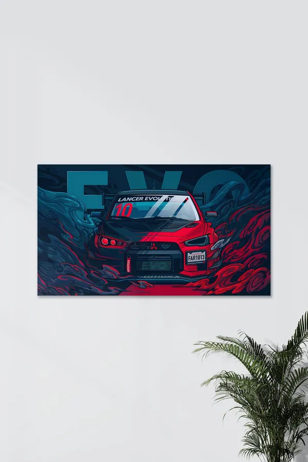 Mitsubishi_Lancer_Evolution_X_Rally_Car_Artistic_Poster