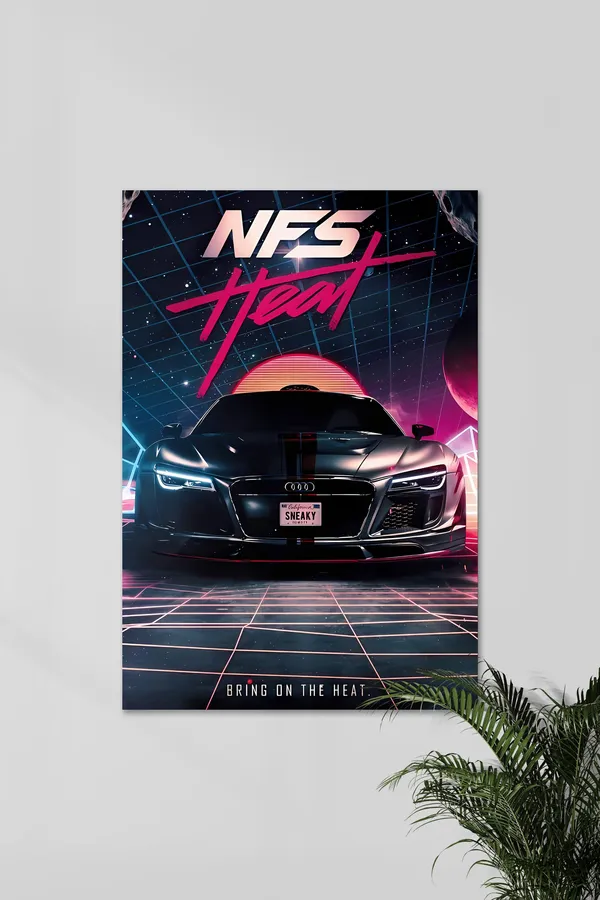 Nfs_Heat_Retro_Gaming_Poster_Wall_Art