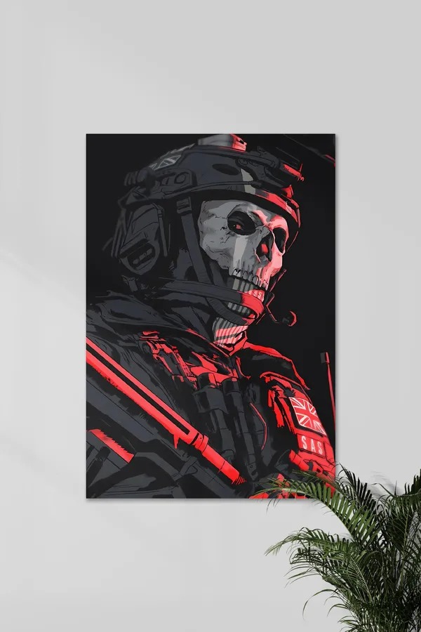Black_Red_Skull_Warrior_Poster_Wall_Art_Print