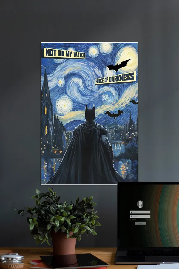 Batman_Starry_Night_Wall_Poster_Art_Print