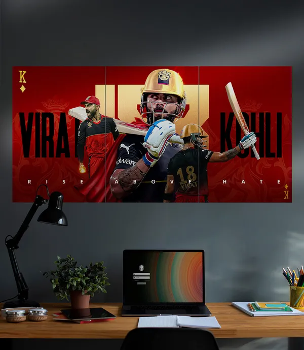 Virat_Kohli_Cricket_Triptych_Wall_Art