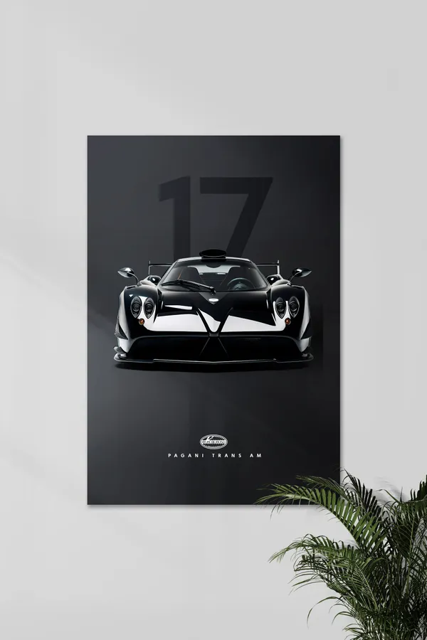 Black_Pagani_Huayra_Trans_Am_Sports_Car_Wall_Poster