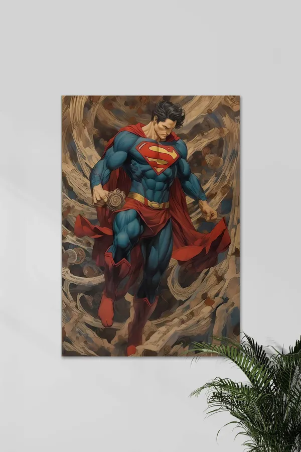 Superman_Flying_Pose_Poster_Wall_Art_Print