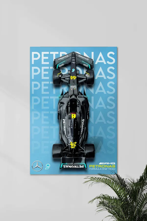 Petronas_Mercedes-Amg_F1_Team_Top_View_Poster