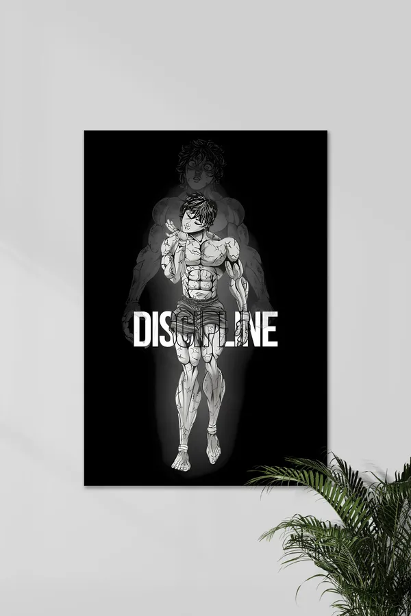 Discipline_Motivational_Fitness_Wall_Poster_Black_And_White