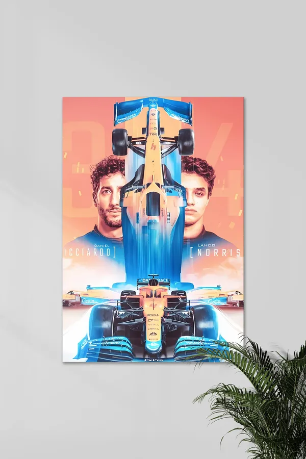 Daniel_Ricciardo_And_Lando_Norris_Formula_1_Racing_Poster