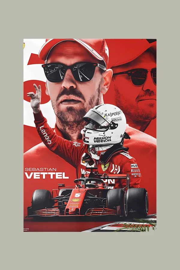 Sebastian_Vettel_Formula_1_Racing_Poster