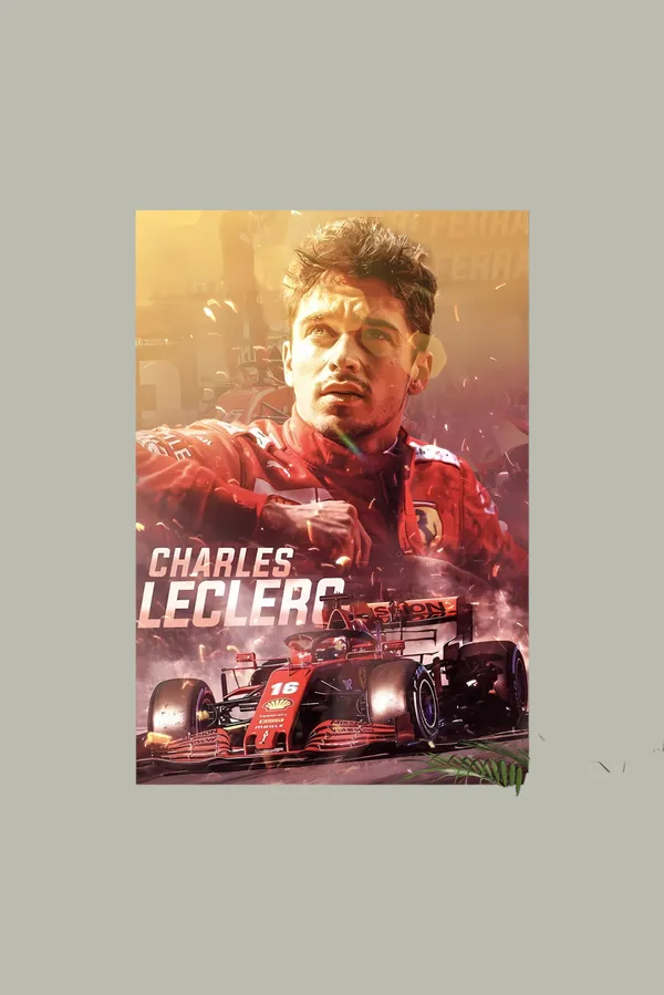 Charles_Leclerc_Formula_1_Racing_Poster