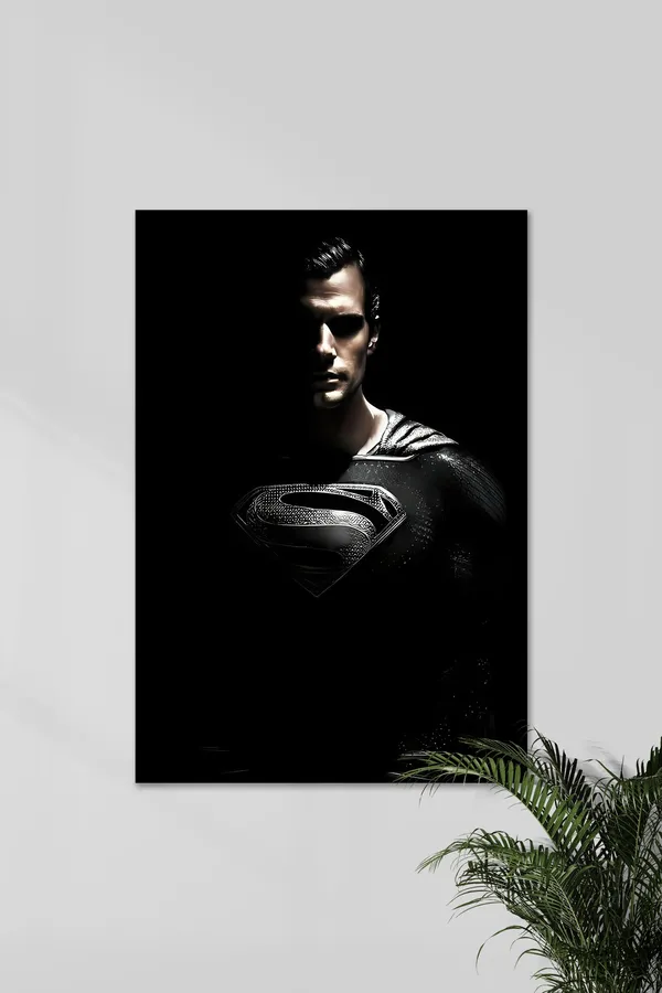 Black_And_White_Superman_Monochrome_Wall_Poster