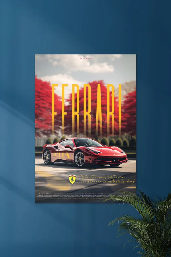 Ferrari_Red_Sports_Car_Wall_Poster_For_Home_Decor