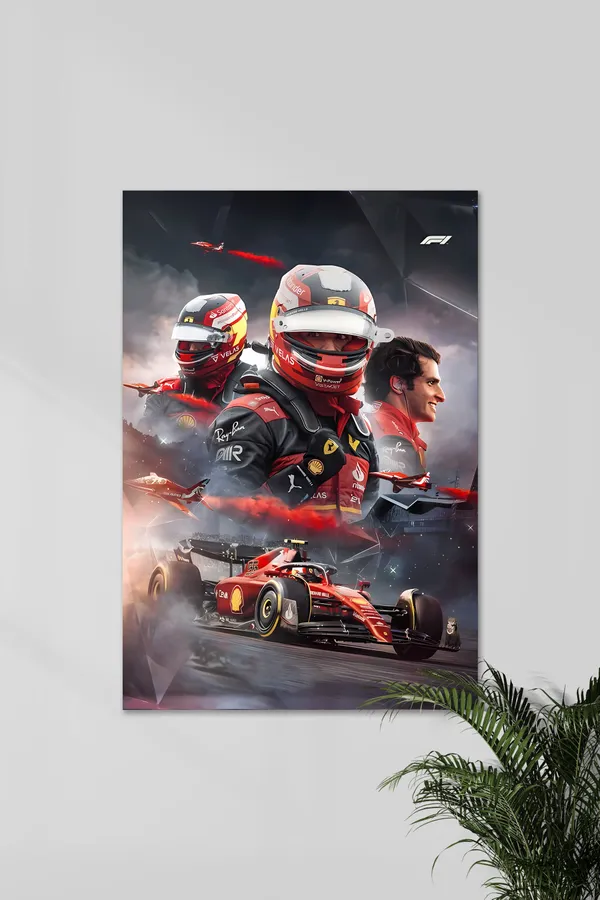 Formula_1_Racing_Driver_Red_Team_Poster_Wall_Art