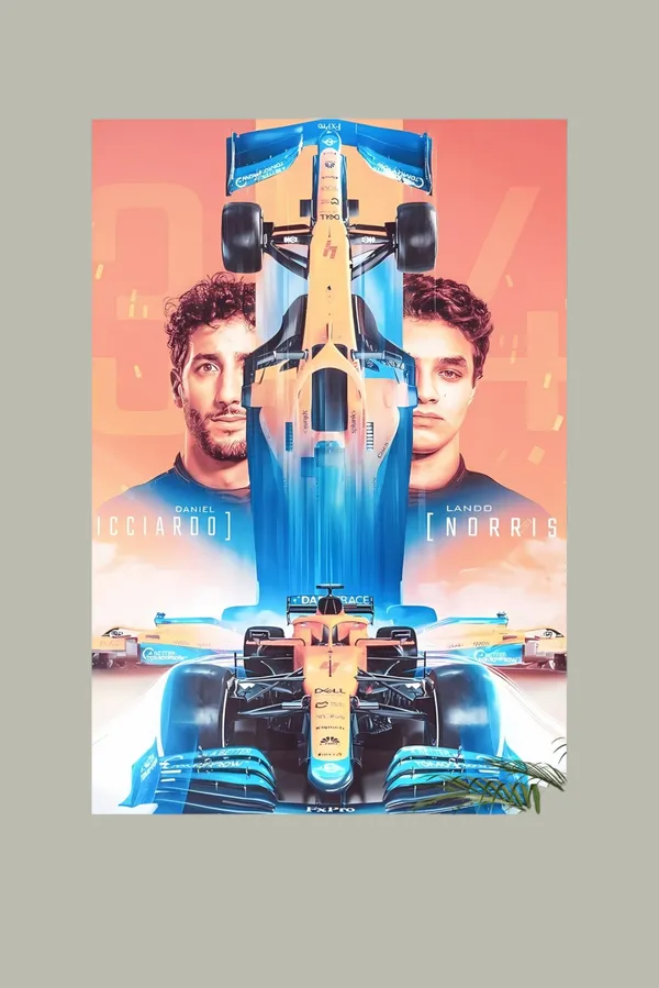 Daniel_Ricciardo_And_Lando_Norris_Formula_1_Racing_Poster