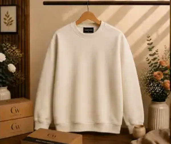 Cream_Cotton_Sweatshirt_For_Men
