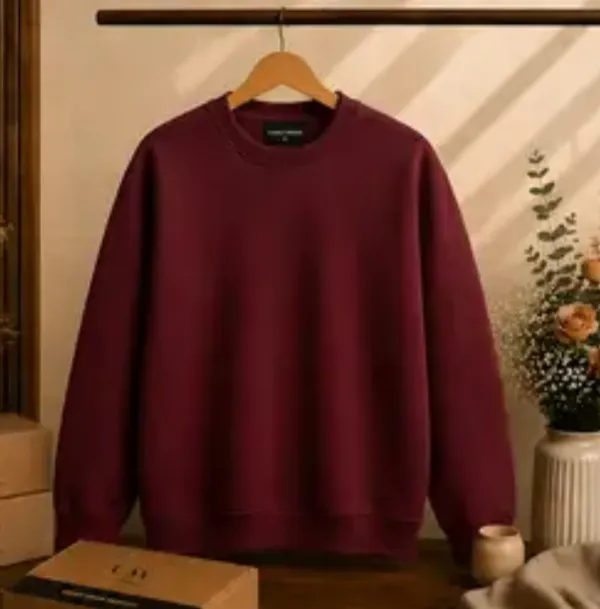 Maroon_Cotton_Sweatshirt_For_Men