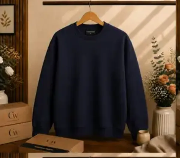 Blue_Cotton_Front_Print_Sweatshirt_For_Men