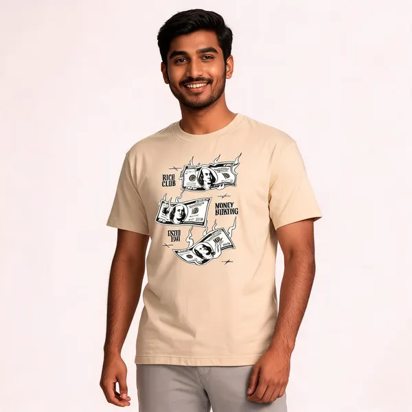 Beige_Cotton_Graphic_Print_T-Shirt_For_Men