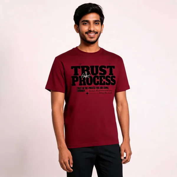Maroon_Cotton_Front_Print_T-Shirt_For_Men