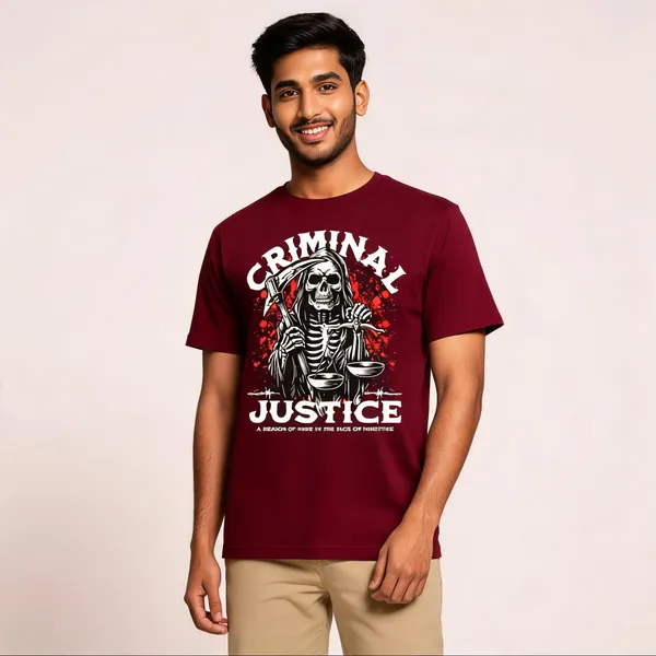 Maroon_Cotton_Front_Print_T-Shirt_For_Men