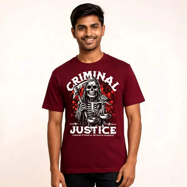 Maroon_Cotton_Front_Print_T-Shirt_For_Men