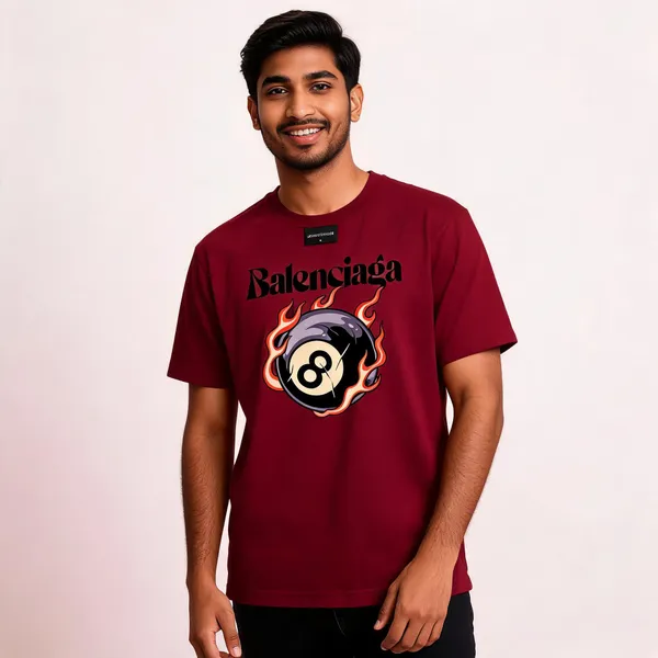 Maroon_Cotton_Front_Print_T-Shirt_For_Men