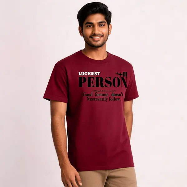 Maroon_Cotton_Front_Print_T-Shirt_For_Men