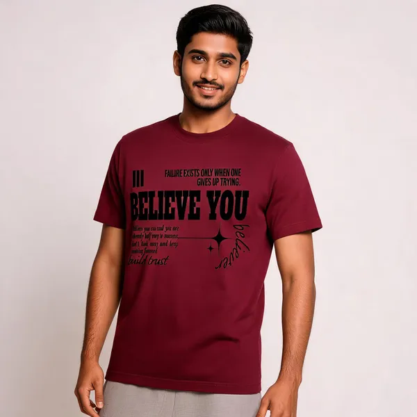Maroon_Cotton_Printed_T-Shirt_For_Men