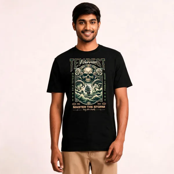 Black_Cotton_Graphic_Print_T-Shirt_For_Men