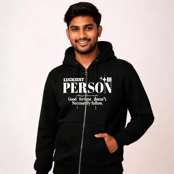 Black_Cotton_Front_Print_Hoodie_For_Men