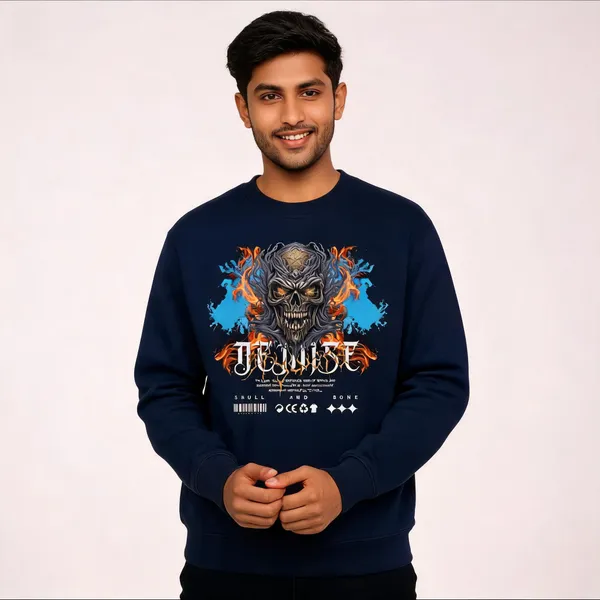 Blue_Cotton_Front_Print_Sweatshirt_For_Men