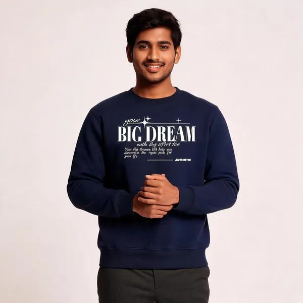 Blue_Cotton_Front_Print_Sweatshirt_For_Men