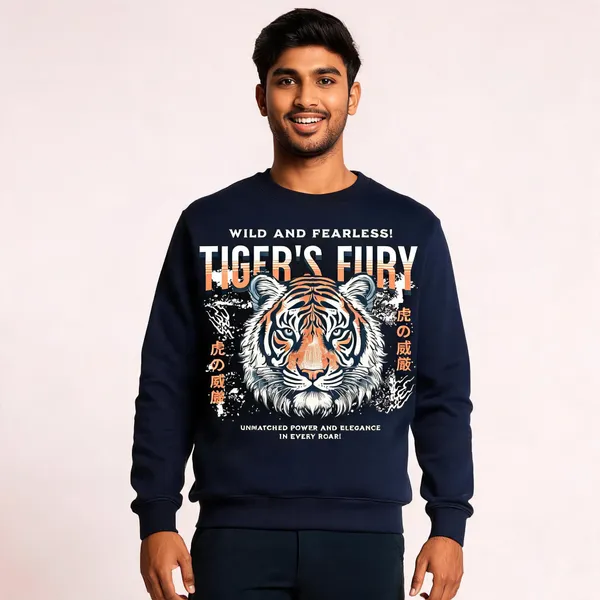 Blue_Cotton_Front_Print_Sweatshirt_For_Men