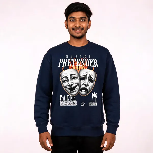 Blue_Cotton_Front_Print_Sweatshirt_For_Men