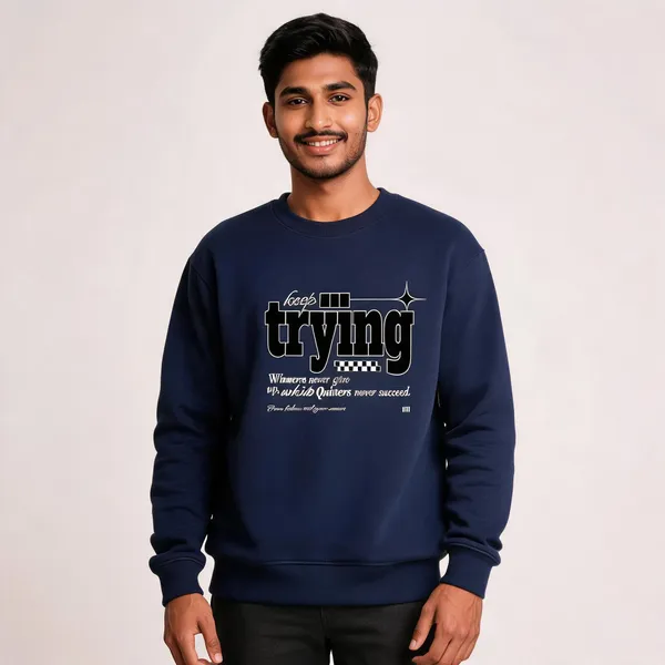 Blue_Cotton_Front_Print_Sweatshirt_For_Men