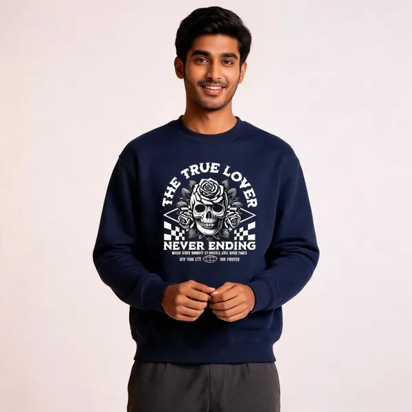 Blue_Cotton_Front_Print_Sweatshirt_For_Men