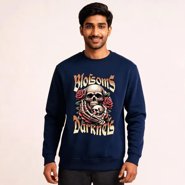 Blue_Cotton_Front_Print_Sweatshirt_For_Men