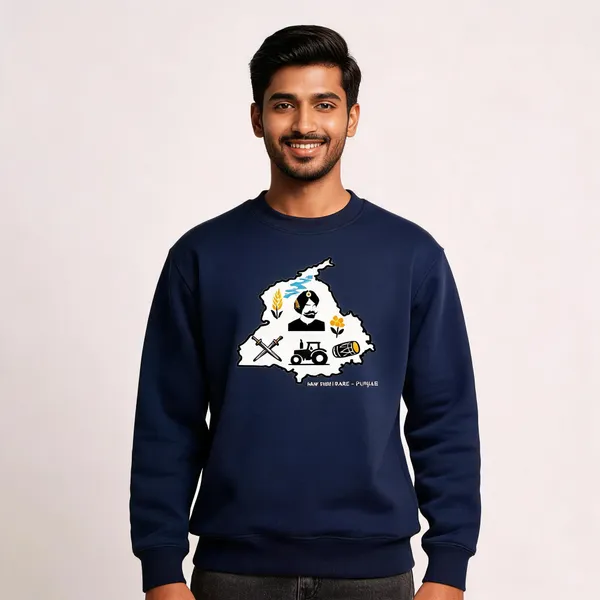 Blue_Cotton_Front_Print_Sweatshirt_For_Men